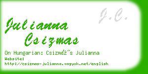 julianna csizmas business card